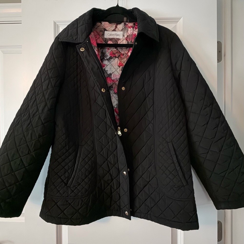 Calvin Klein Black Quilted Jacket